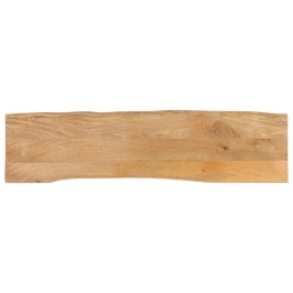 Tablero de mesa borde natural madera maciza mango 180x40x2,5 cm