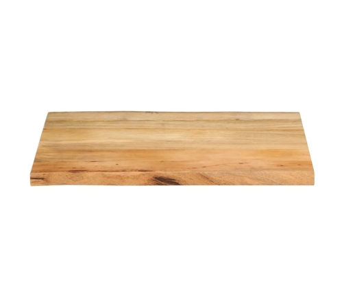 Tablero de mesa borde natural madera maciza mango 70x60x2,5 cm