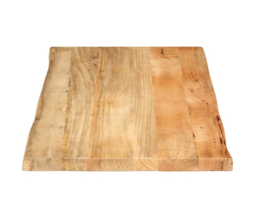 Tablero de mesa borde natural madera maciza mango 100x60x2,5 cm