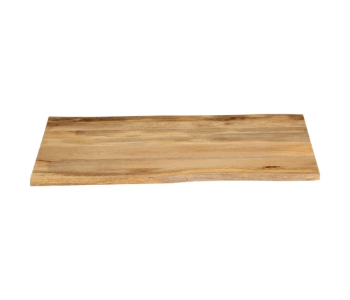 Tablero de mesa borde natural madera maciza mango 90x80x2,5 cm