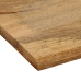 Tablero de mesa borde natural madera maciza mango 90x80x2,5 cm