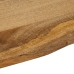 Tablero de mesa borde natural madera maciza mango 100x80x2,5 cm