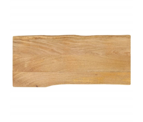 Tablero de mesa borde natural madera maciza mango 100x40x3,8 cm