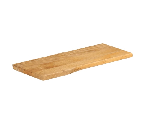 Tablero de mesa borde natural madera maciza mango 100x40x3,8 cm