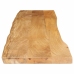 Tablero de mesa borde natural madera maciza mango 180x40x3,8 cm