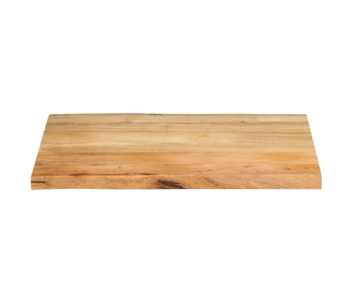 Tablero de mesa borde natural madera maciza mango 80x60x3,8 cm