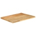 Tablero de mesa borde natural madera maciza mango 90x60x3,8 cm