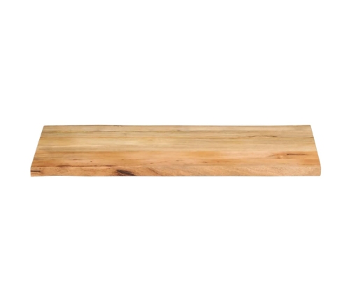 Tablero de mesa borde natural madera maciza mango 100x60x3,8 cm