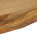 Tablero de mesa borde natural madera maciza mango 100x80x3,8 cm