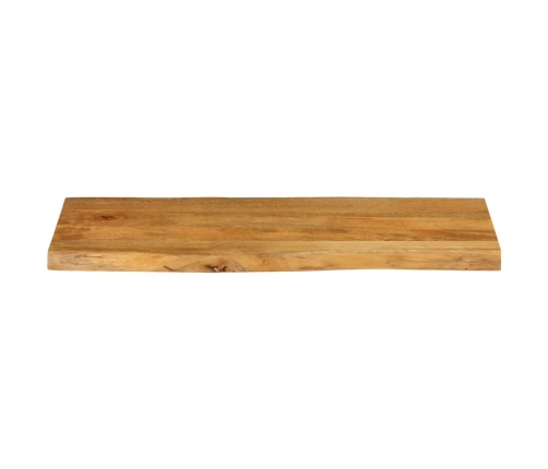 Tablero de mesa borde natural madera maciza mango 100x40x2,5 cm