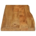 Tablero de mesa borde natural madera maciza mango 100x40x2,5 cm