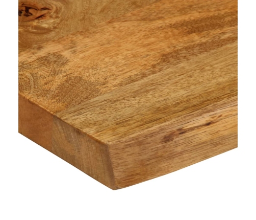 Tablero de mesa borde natural madera maciza mango 100x40x2,5 cm