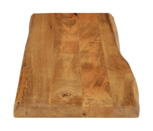 Tablero de mesa borde natural madera maciza mango 110x40x2,5 cm