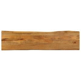 Tablero de mesa borde natural madera maciza mango 160x40x2,5 cm