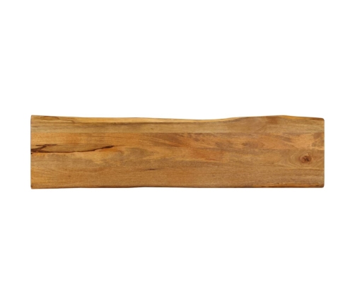 Tablero de mesa borde natural madera maciza mango 160x40x2,5 cm