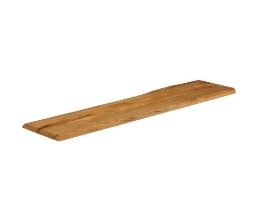 Tablero de mesa borde natural madera maciza mango 160x40x2,5 cm