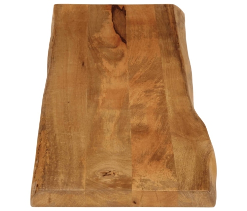 Tablero de mesa borde natural madera maciza mango 160x40x2,5 cm