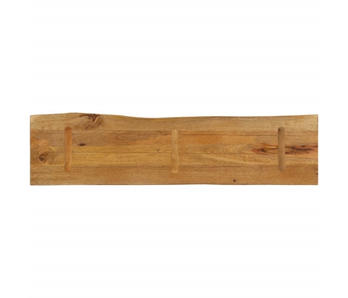 Tablero de mesa borde natural madera maciza mango 160x40x2,5 cm