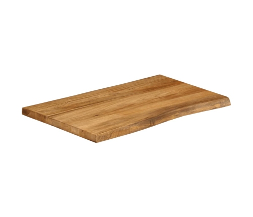 Tablero de mesa borde natural madera maciza mango 70x60x2,5 cm