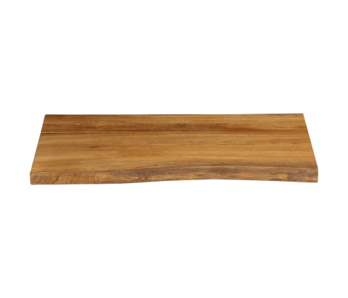 Tablero de mesa borde natural madera maciza mango 70x60x2,5 cm