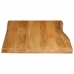 Tablero de mesa borde natural madera maciza mango 70x60x2,5 cm