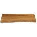 Tablero de mesa borde natural madera maciza mango 90x60x2,5 cm