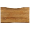 Tablero de mesa borde natural madera maciza mango 100x60x2,5 cm