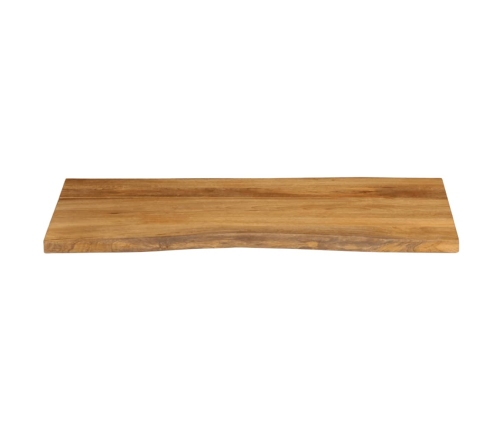 Tablero de mesa borde natural madera maciza mango 100x60x2,5 cm