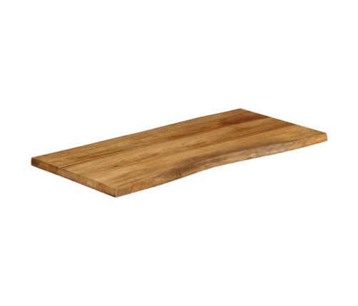 Tablero de mesa borde natural madera maciza mango 120x60x2,5 cm