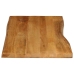 Tablero de mesa borde natural madera maciza mango 120x60x2,5 cm