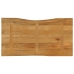 Tablero de mesa borde natural madera maciza mango 120x60x2,5 cm