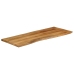Tablero de mesa borde natural madera maciza mango 140x60x2,5 cm