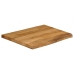 Tablero de mesa borde natural madera maciza mango 80x80x2,5 cm