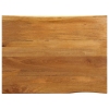 Tablero de mesa borde natural madera maciza mango 90x80x2,5 cm