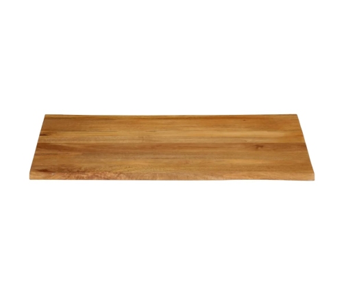 Tablero de mesa borde natural madera maciza mango 90x80x2,5 cm