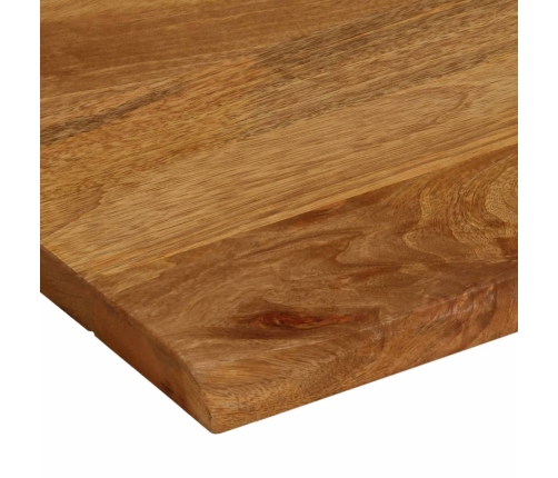 Tablero de mesa borde natural madera maciza mango 90x80x2,5 cm