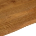 Tablero de mesa borde natural madera maciza mango 90x80x2,5 cm