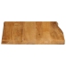 Tablero de mesa borde natural madera maciza mango 40x40x3,8 cm