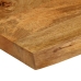 Tablero de mesa borde natural madera maciza mango 40x40x3,8 cm