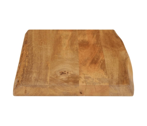 Tablero de mesa borde natural madera maciza mango 60x40x3,8 cm