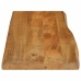 Tablero de mesa borde natural madera maciza mango 100x40x3,8 cm