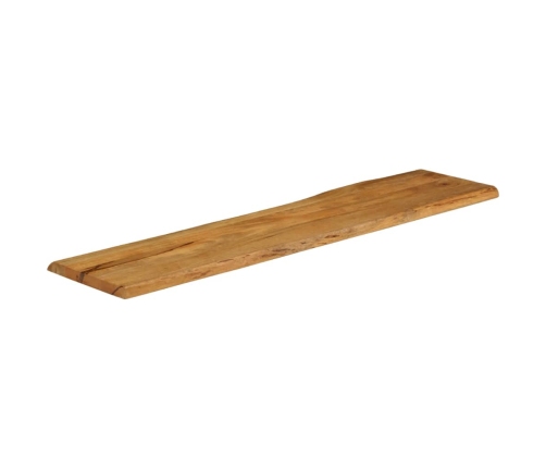 Tablero de mesa borde natural madera maciza mango 180x40x3,8 cm