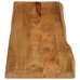 Tablero de mesa borde natural madera maciza mango 180x40x3,8 cm