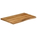 Tablero de mesa borde natural madera maciza mango 70x60x3,8 cm