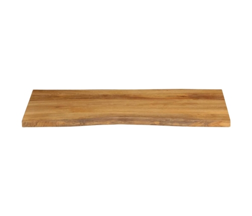 Tablero de mesa borde natural madera maciza mango 120x60x3,8 cm