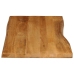 Tablero de mesa borde natural madera maciza mango 120x60x3,8 cm
