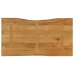 Tablero de mesa borde natural madera maciza mango 120x60x3,8 cm