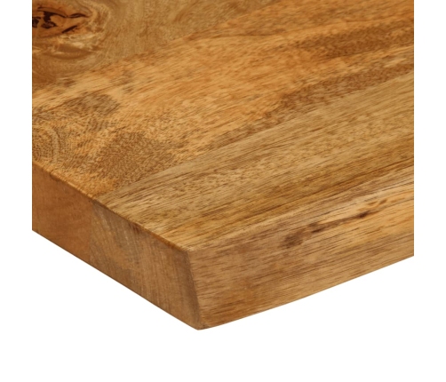 Tablero de mesa borde natural madera maciza mango 120x60x3,8 cm