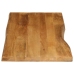 Tablero de mesa borde natural madera maciza mango 140x60x3,8 cm