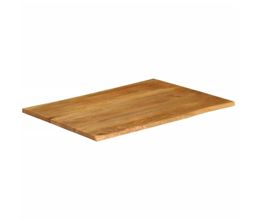 Tablero de mesa borde natural madera maciza mango 110x80x3,8 cm